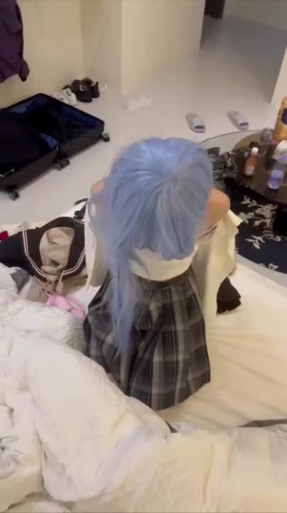 极品蓝色白丝JK妹妹 .mp4